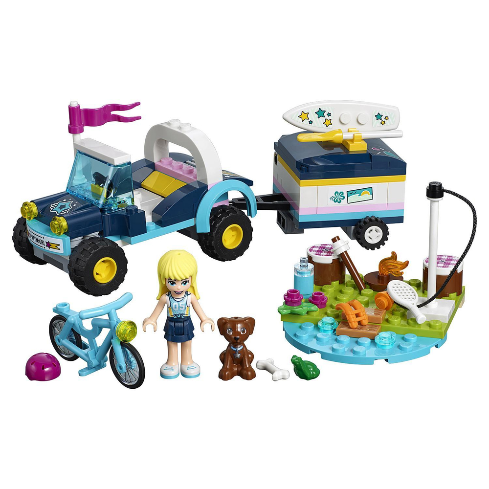 LEGO Friends: Багги с прицепом Стефани 41364 — Stephanie's Buggy & Trailer — Лего Френдз Друзья Подружки