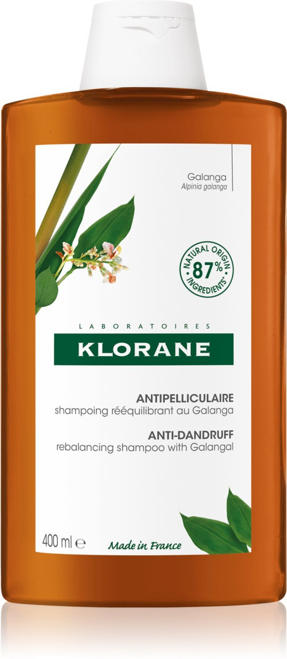 Klorane Galanga - увлажняющий шампунь против перхоти /   400  ml  / GTIN 3282770150131