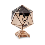 Деревянный конструктор Черный глобус Икосаэдр c секретом (EWA)