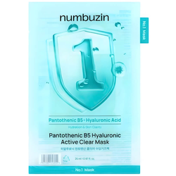 Numbuzin No.1 Pantothenic B5 Hyaluronic Active Clear Mask 1шт