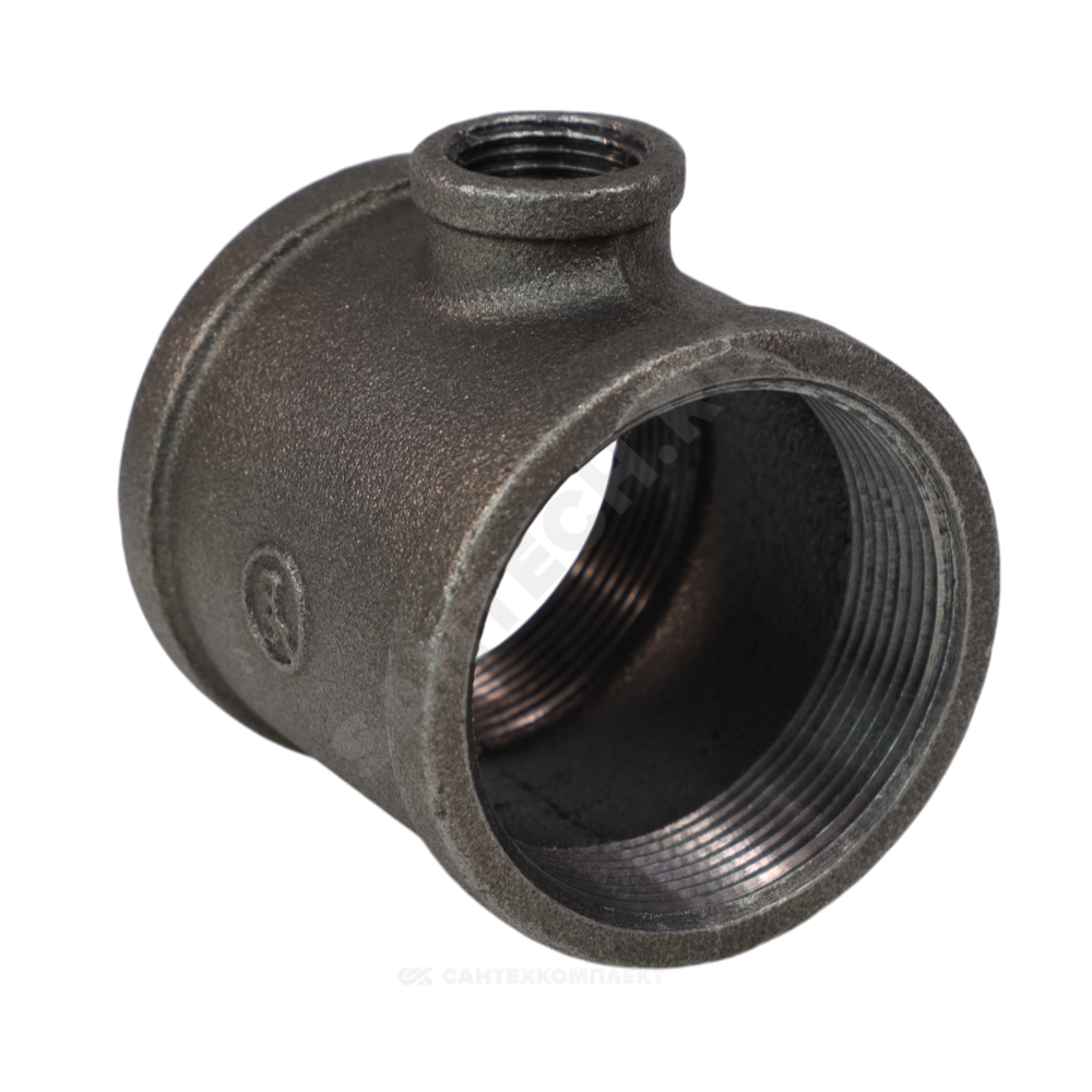 Тройник переходной чугун Ду 40х32 (1 1/2"х1 1/4") ВР/ВР Fittex PLUS