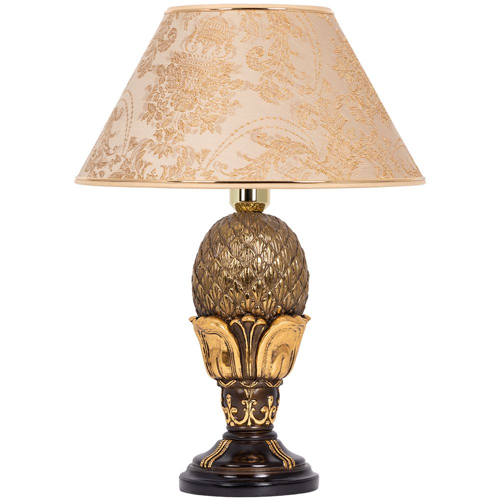 Настольная лампа Источник Энергии Бронза с абажуром №38 Антиквайт