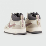 кроссовки Nike Air Force 1 Mid Grey / White / Purple Wmns Winter