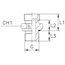 Штуцер FE DL15 BSP 3/8" (корпус) нерж.