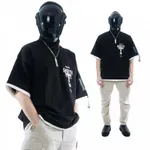 Футболка Heartz «Amane» Layered Kimono Черная