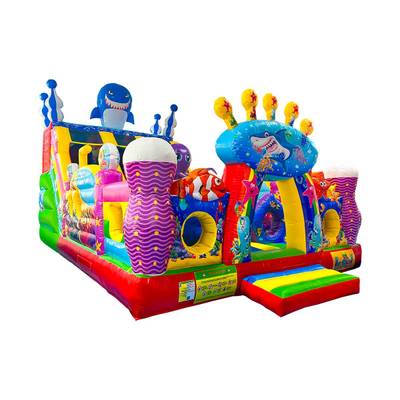 Коммерческий надувной батут  «В гостях у моря 3», 10*5*5 м