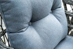 "Цесена" обеденная группа плетеная из искусственного ротанга, цвет графит