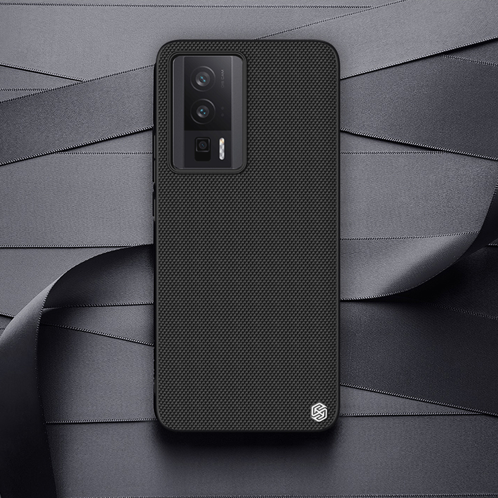 Тонкий текстурный чехол из нейлонового волокна от Nillkin для Xiaomi Poco F5 Pro, серия Textured Case