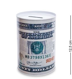 BX- 47/3 Металлическая копилка мал. «20 Долларов»