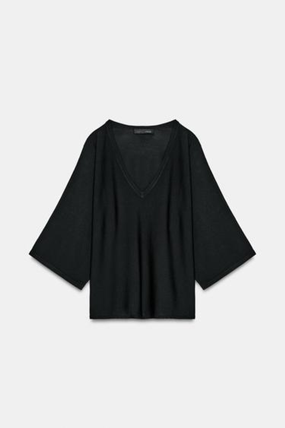 V-образный вырез трикотажный свитер - ZARA