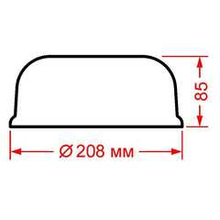 Стекло судового светильника СС-833
