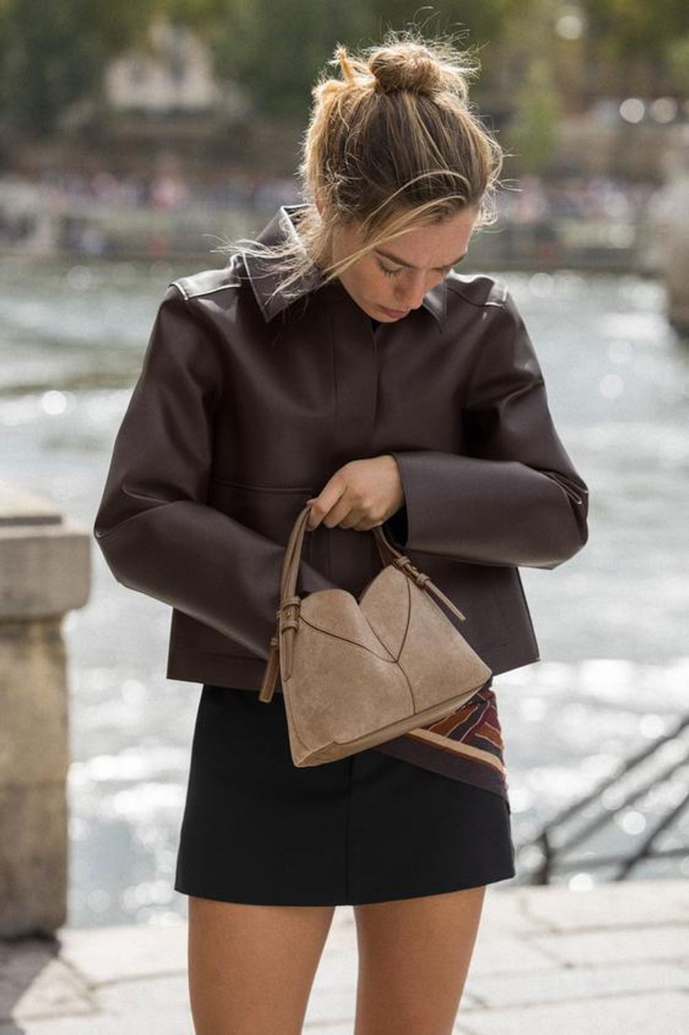 ZARA МИНИ-ШОПЕР С ДЕКОРАТИВНОЙ СТРОЧКОЙ, ПЕСОЧНЫЙ/КОРИЧНЕВЫЙ