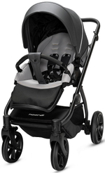 Детская коляска Noordi Fjordi Leather V2 3 в 1 с автокреслом Terra Edusky Black 1462819 Shadow Grey
