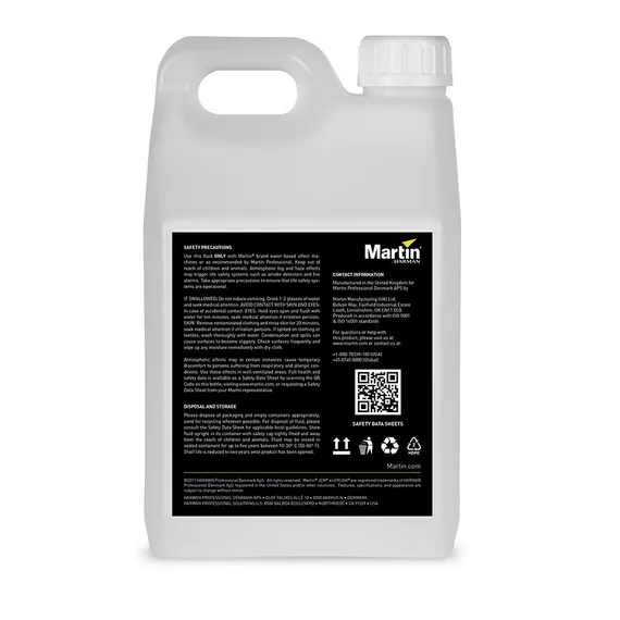 MARTIN JEM Pro-Fog Fluid, жидкость для дым машин, на водной основе, 5 л.