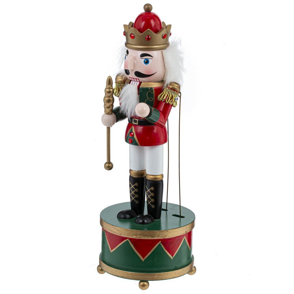 GAEM Фигурка декоративная "Щелкунчик" с музыкой и движением, L10,5 W10,5 H30,5 см