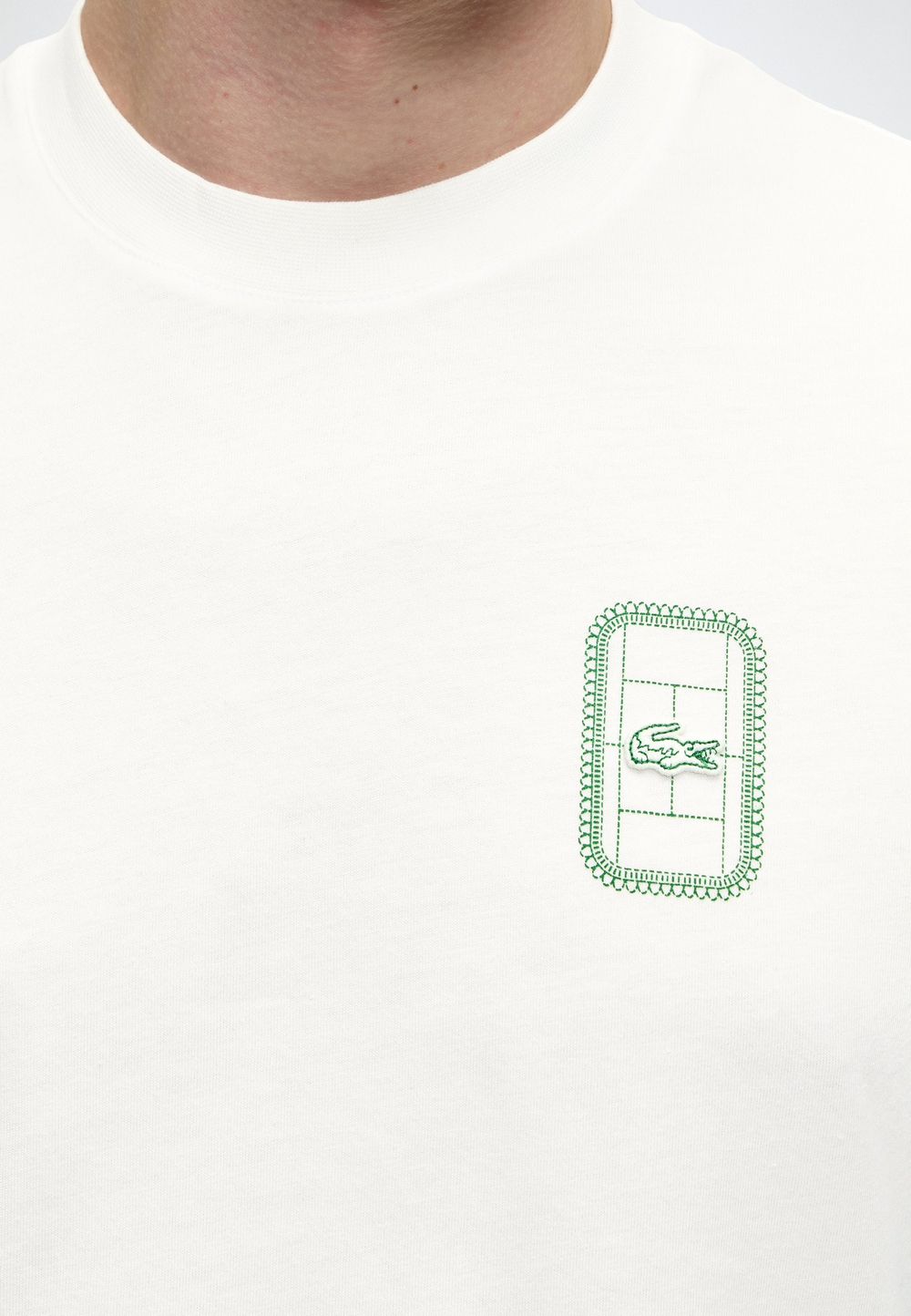 Lacoste Футболка с принтом - Молочный (LA221005O-A11)