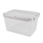 Контейнер герметичный для продуктов Plast Team BERGEN с защелками 4,5л пепельный жемчуг