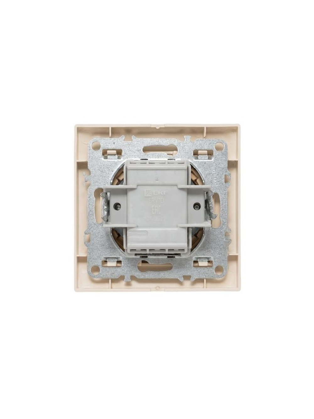 Выключатель 2-кл. СП Минск 10А IP20 беж. EKF ERV10-023-20