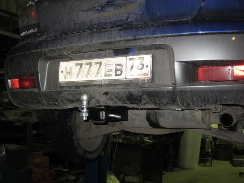 Фаркоп Бизон на Mitsubishi Outlander FA 0958-E (с 2003 по 2007 г.в.) (паспорт и сертификат в комплекте)(без электрики)