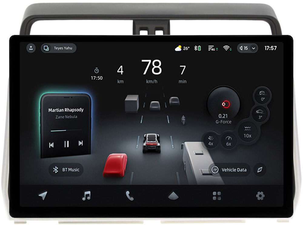 Магнитола Toyota Land Cruiser Prado 150 2017-2023 - Teyes CC4-PRO монитор 13" 2K QLED на Android 13, Snapdragon 778G, 8+128, AI, CarPlay, DSP, 4G SIM-слот