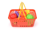 Пластмассовый игрушечный набор "Овощи с корзинкой" (28*17*15 см), сетка