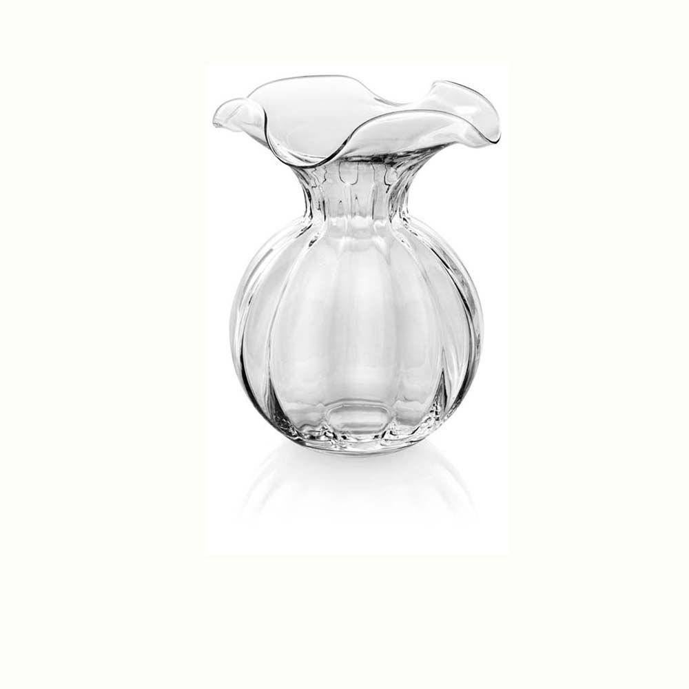Ваза 29см IVV Primula прозрачная Италия вид