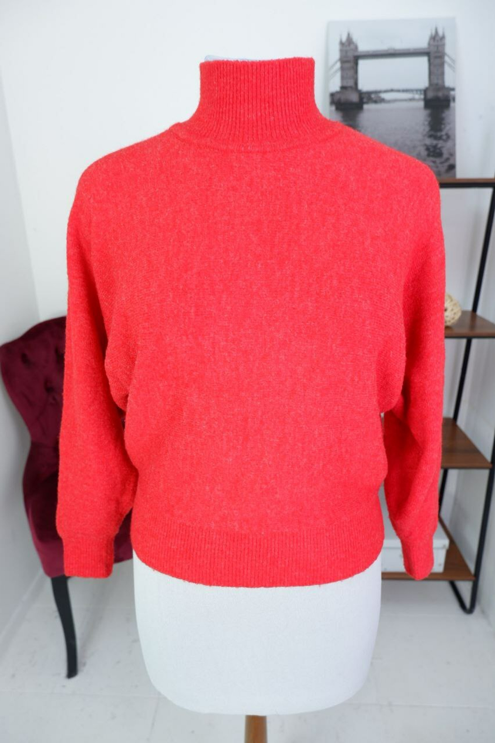 Джемпер H&M с шерстью однотонный 44 размер