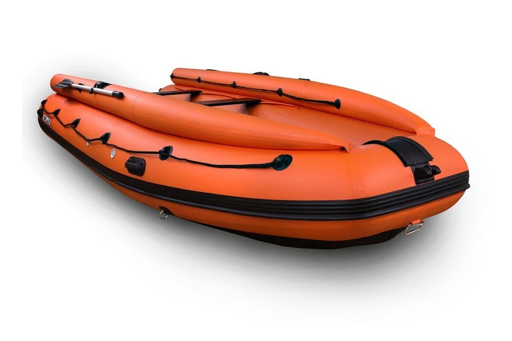 Надувная ПВХ-лодка Solar - 420 Strela Jet Tunnel с фальшбортом