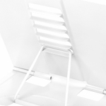 Подставка для книг и учебников BRAUBERG White регулируемый угол наклона металл (2 штуки в упаковке)
