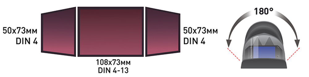 Маска сварщика "Хамелеон" SUN9 PANORAMIC