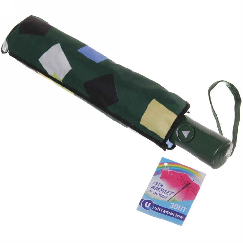 Зонт женский полуавтомат «Ultramarine - Геометрия», микс 6 цветов, 8 спиц, d-100см, длина в слож. виде 68см