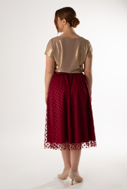 Юбка женская 4737з, бор.горох #60БГ014737з