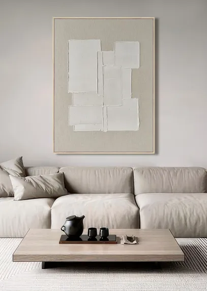 Постер Herald focus 120х90 см, бежевый, белый