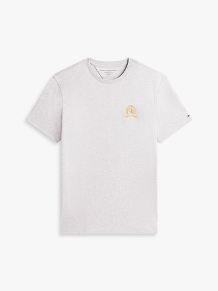 Футболка Tommy Hilfiger Embroidered Crest Logo Grey Heather