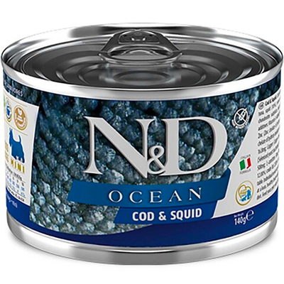 Farmina Dog N&D Ocean Cod & Squid - консервы для собак (треска с кальмаром)