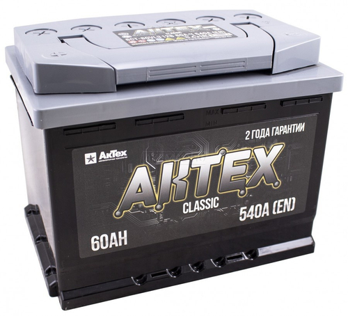 Аккумулятор 6СТ-60 А.ч., о.п., R+, АкТех CLASSIC