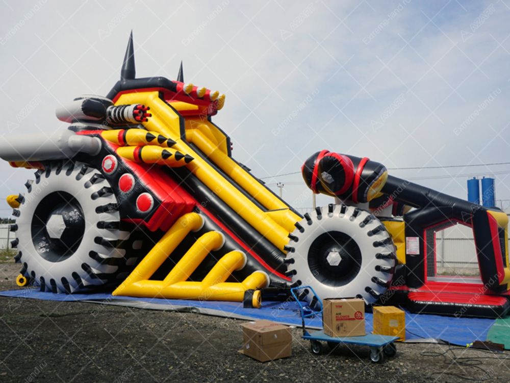 Батут-горка "Бэтмобиль 3"