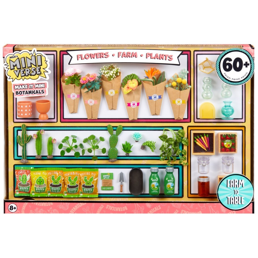 MGA's Miniverse - Набор мини растений Make It Mini Botanicals 60 предметов. 540182 / артикул   540182  / GTIN 035051540182