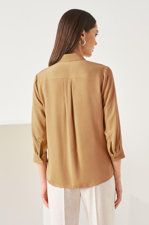 23068 Блузка женская (песочный)