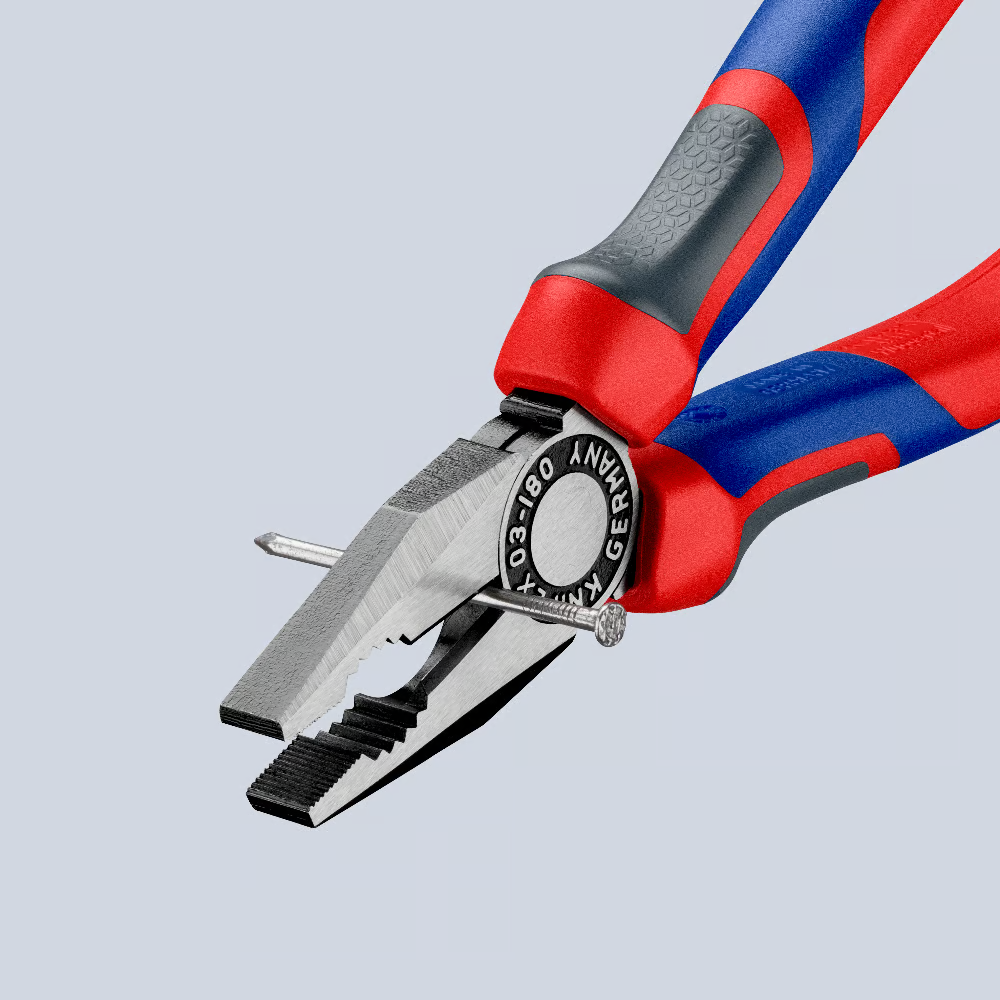 Плоскогубцы комбинированные чернёные 180 мм KNIPEX 0302180
