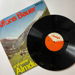 Винтажная виниловая пластинка LP Alfons Bauer Und Seine Almdudler (ГДР 1966)
