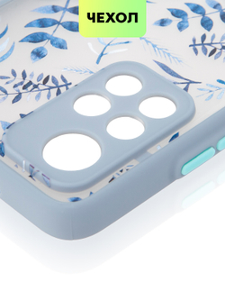 Чехол BROSCORP для Poco M4 Pro 5G оптом (арт. XM-PM4P-ST-TPU-BLUE-PRINT)