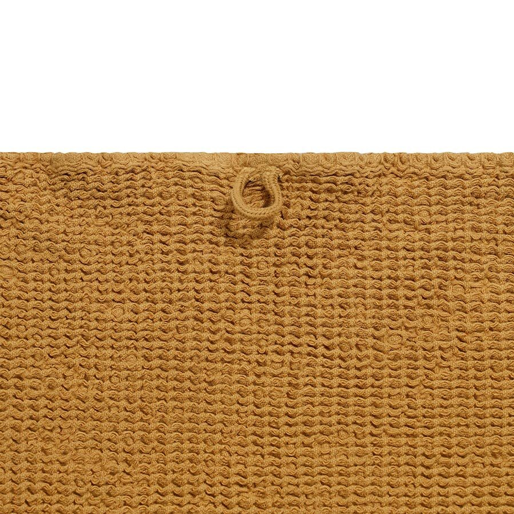 Полотенце для рук из умягченной вафли цвета охры из коллекции essential, 50x90 см