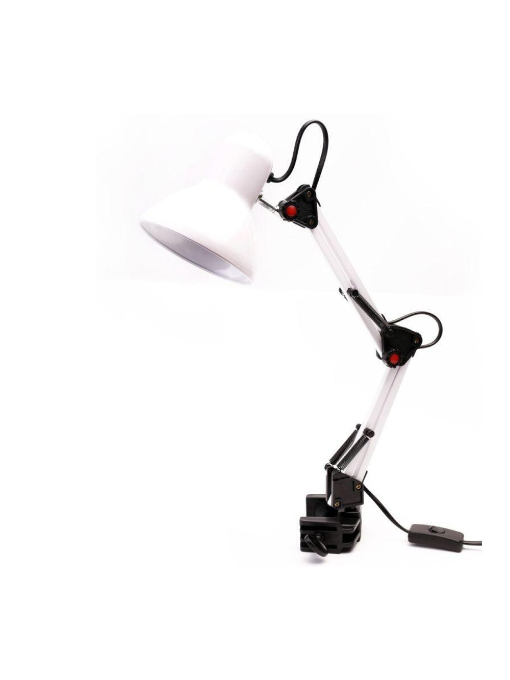 Светильник настольный UF-312P С01 230В 60Вт струбцина бел. Ultraflash 12894