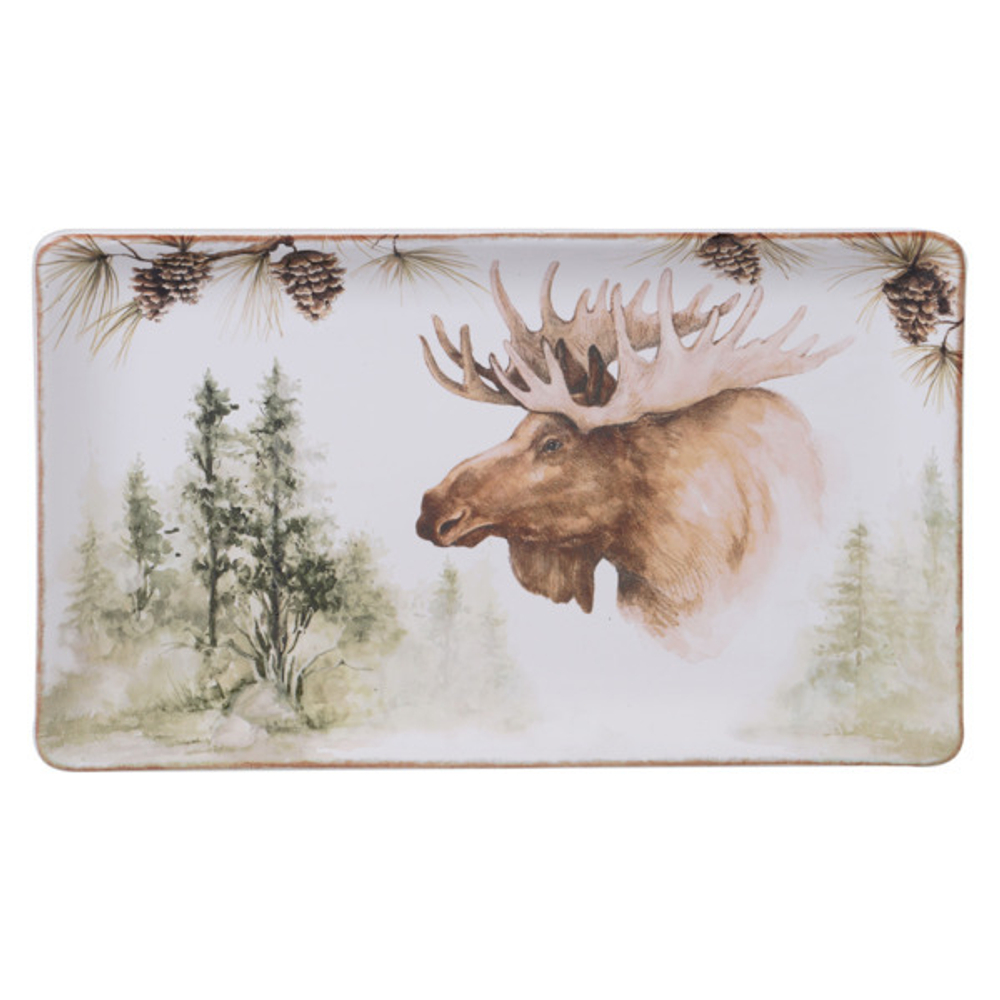 Блюдо прямоугольное Certified Int. Заповедный лес 33х20см