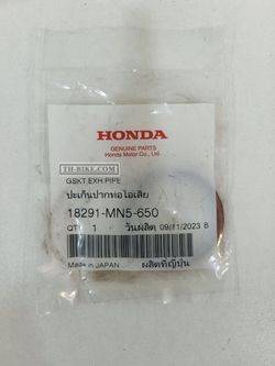 18291-MN5-650. GASKET, EX. PIPE. HONDA