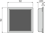 Решетка для сливных трапов AlcaPlast MPV016 92?92 мм, под кладку плитки