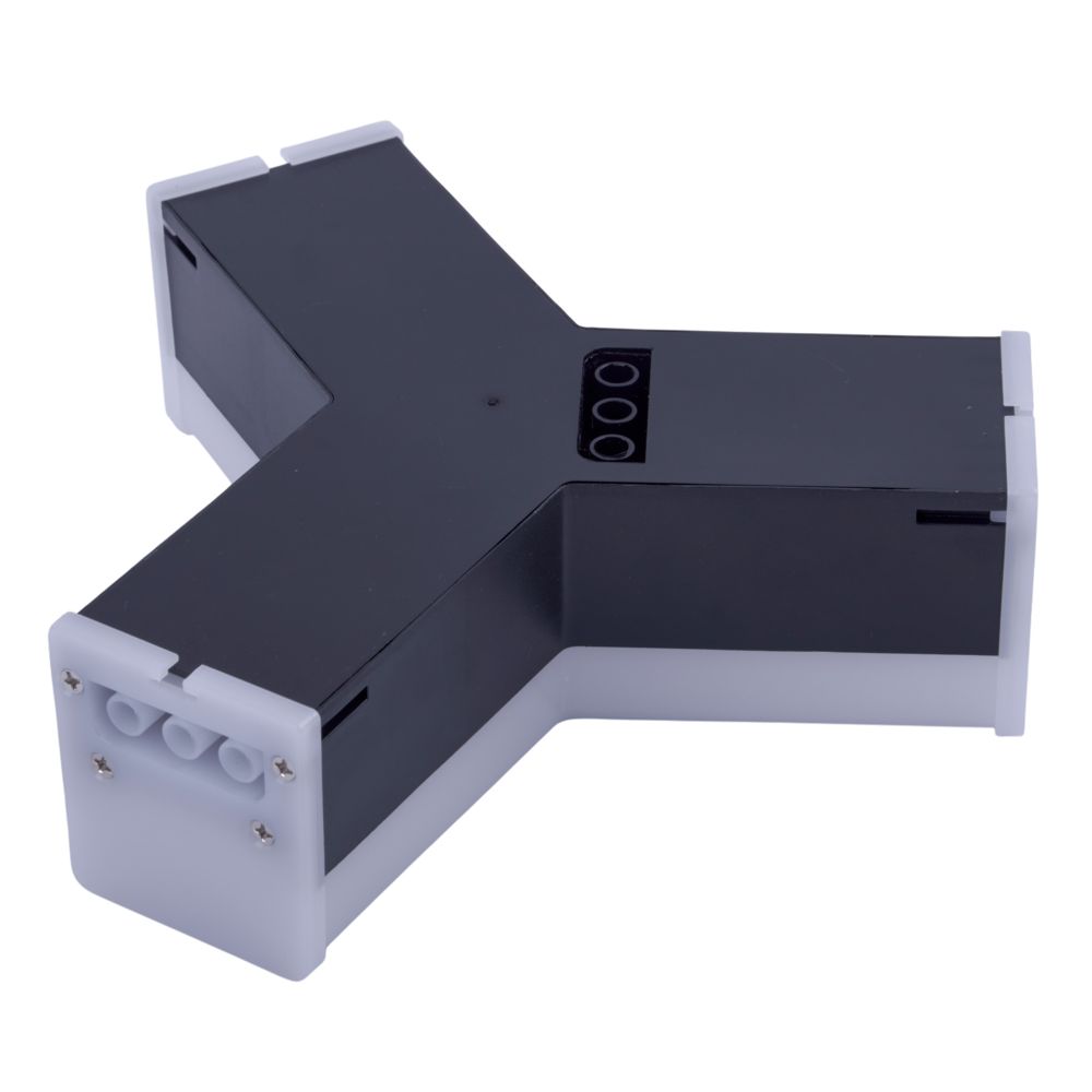 ULO-N11Y-10W-4000K IP40 BLACK Светильник светодиодный Y-образный. Белый свет 4000K. 1000Лм. Алюминий. Цвет черный. TM Uniel