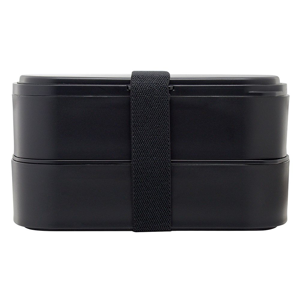 Ланч-бокс с приборами Food Time, 1 л, черный