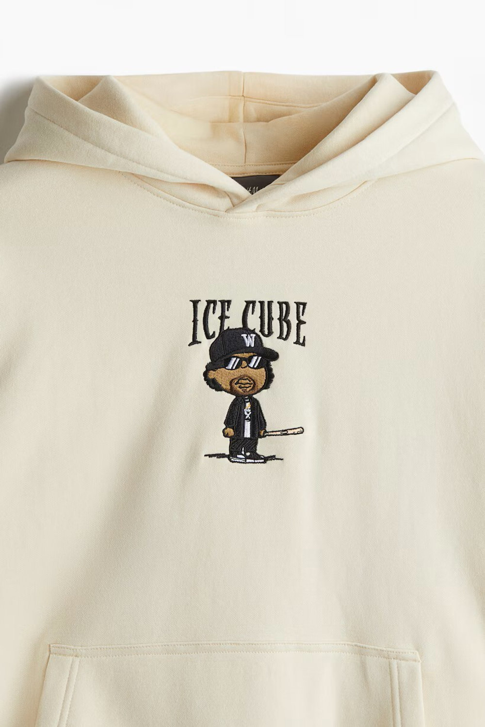 H&M ТОЛСТОВКА СВОБОДНОГО КРОЯ С ПРИНТОМ, СВЕТЛО-БЕЖЕВЫЙ